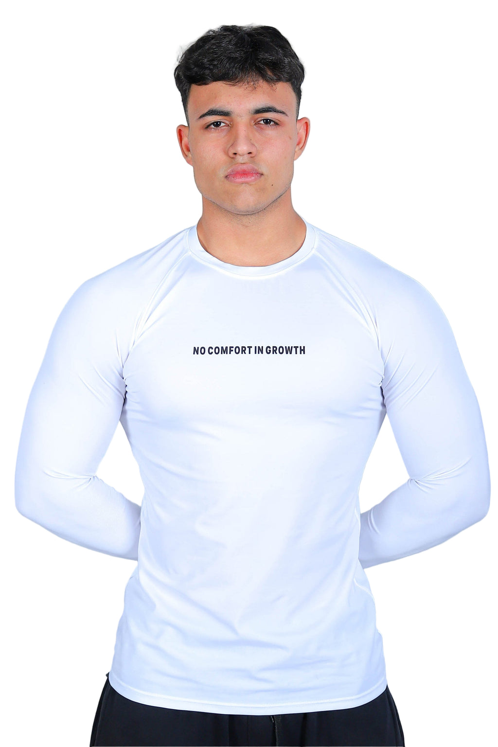 Compression Long Sleeves Shirt White