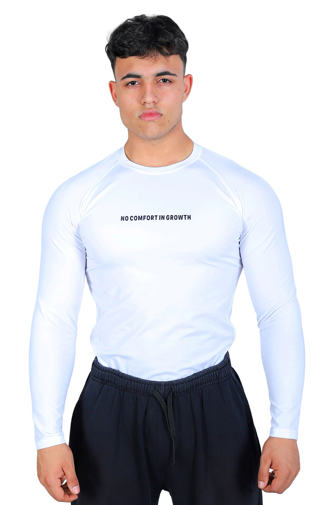 Compression Long Sleeves Shirt White
