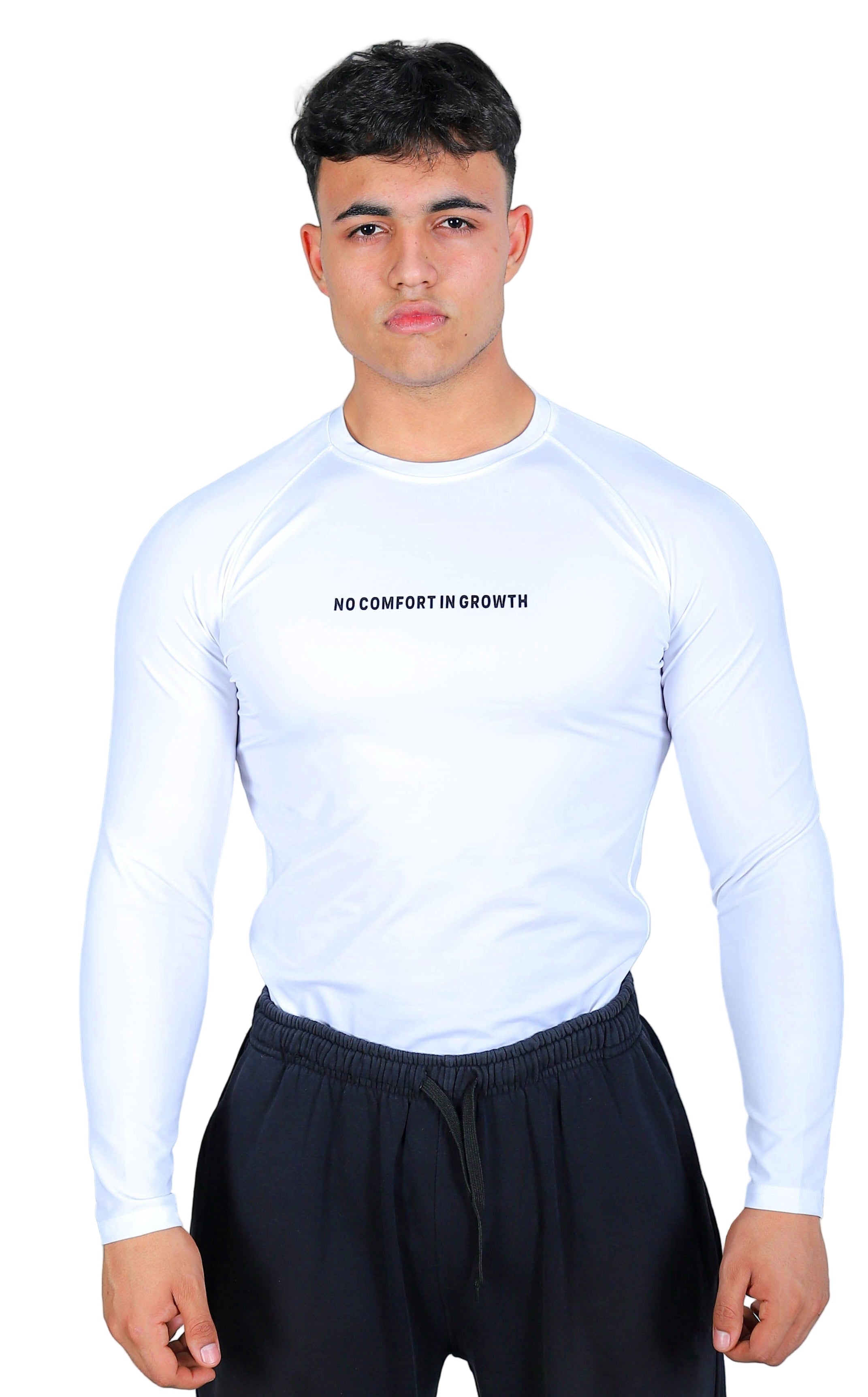 Compression Long Sleeves Shirt White