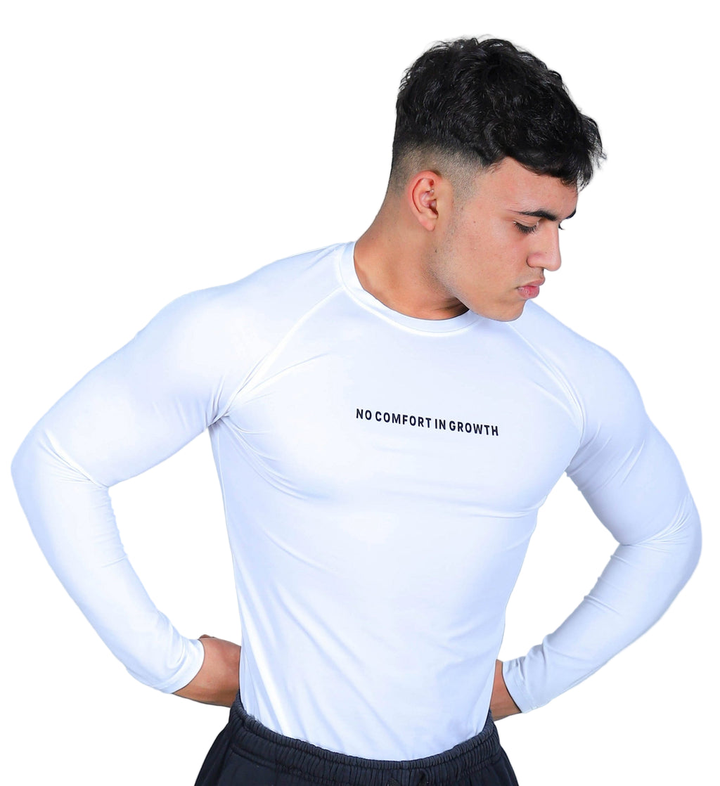 Compression Long Sleeves Shirt White