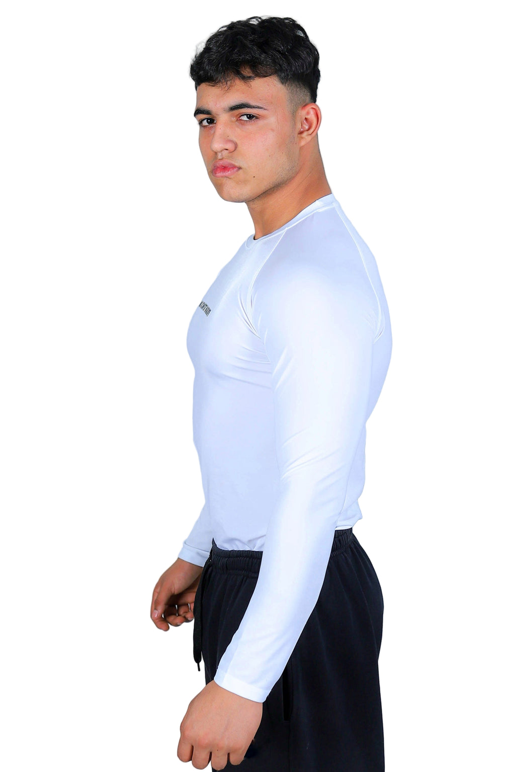 Compression Long Sleeves Shirt White